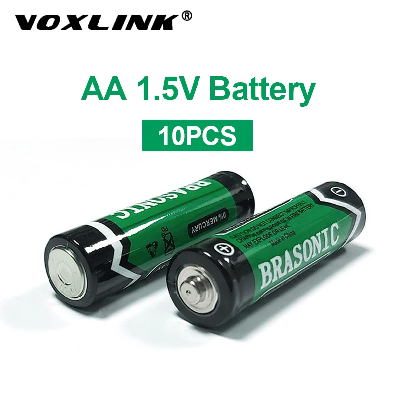 VOXLINK 10 шт. батарея AA 1 5 В LR6 AM3 E91 MN1500 карбоновая сухая основная для MP3 камеры флэш
