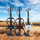 44 Электрический Скрипка Струнный инструмент Липа с фитингами кабель наушники чехол для начинающих музыкальных любителей