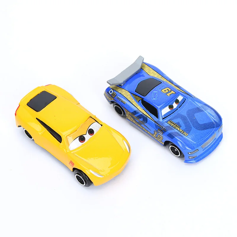 7 см Упаковка из 6 автомобилей disney Pixar 3 игрушки Mater Lightning McQueen Джексон шторм Круз Рамирез литая металлическая модель автомобиля рождественские подарки