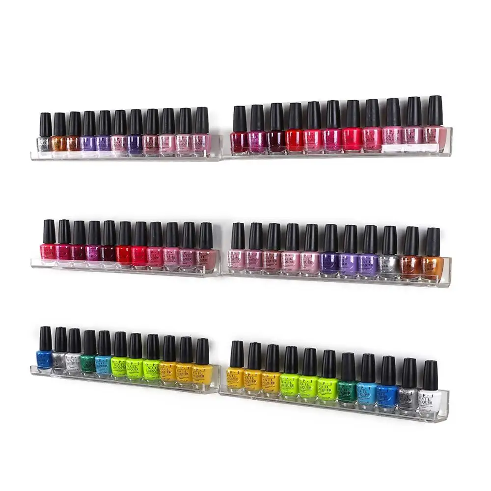 

Полка акриловая для лака для ногтей, 3 полки, 45 бутылок, 10 шт./лот
