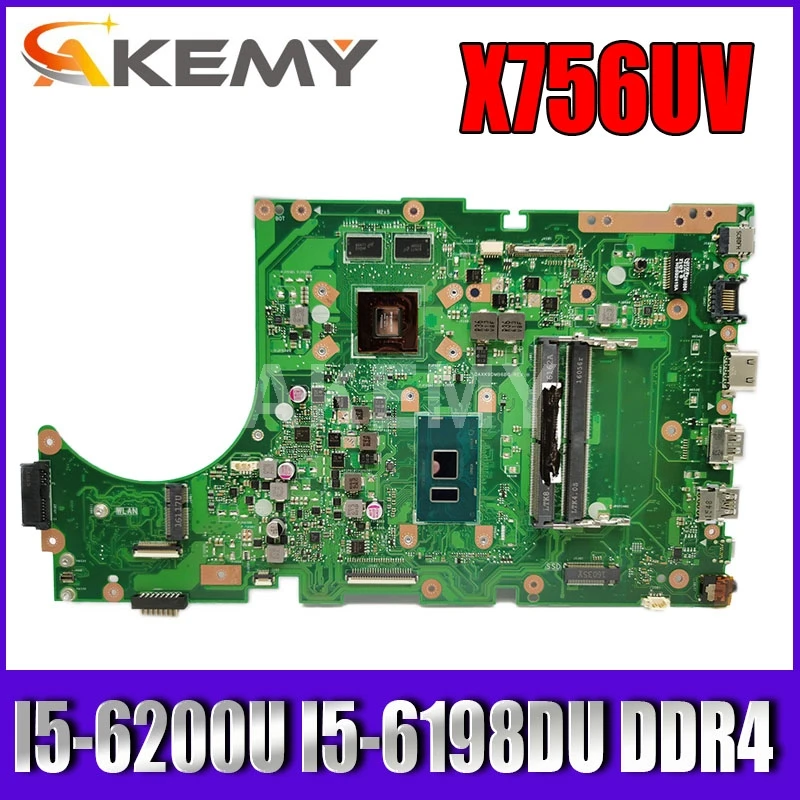 

for ASUS X756UV X756UQ X756UVK X756UQK X756UB X756UJ Mainboard Motherboard i5 CPU 2GB GPU 90NB0C70-R00010