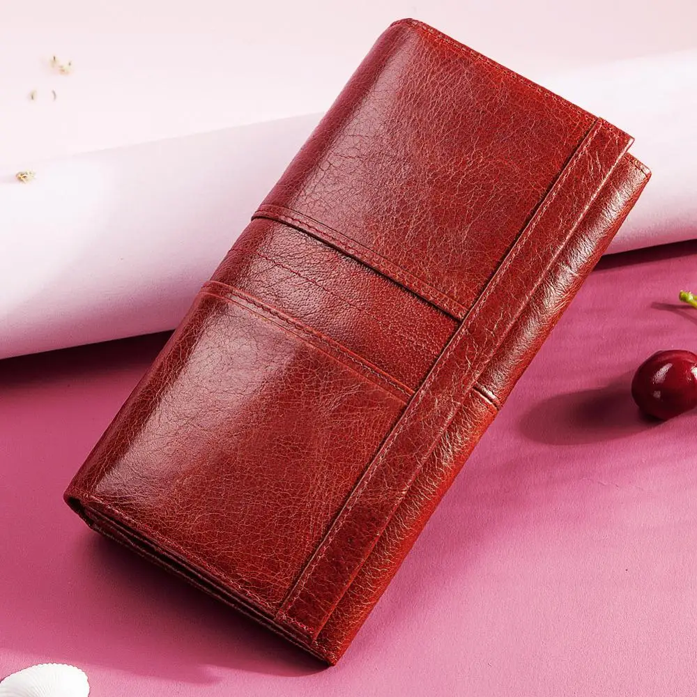 

Fashion Womens Clutch Wallet Simple Zipper Purses Long Style Female Clutch Coin Purse Portomonee Clamp For Phone Bag Card Holder