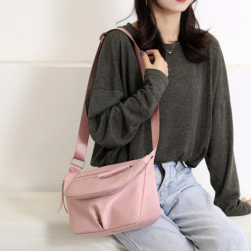 

Nylon Shoulder Bag 2021 Autumn and Winter New Women's Fashion Ins Korean Women Bag New Large Capacity Crossbody All-Matching Bag