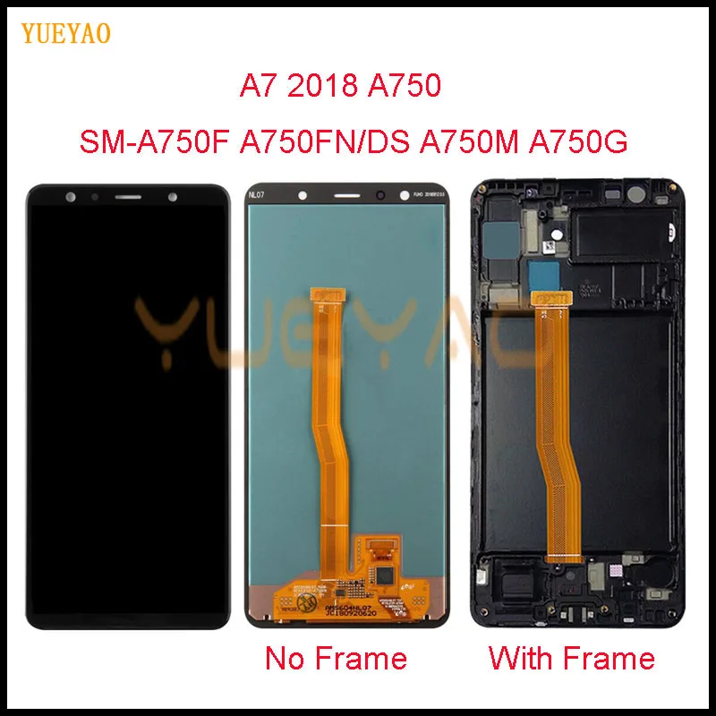 Дисплейный модуль для Samsung Galaxy A7 100% A750 A750F SM-A750F A750FN A750G 2018 | Мобильные телефоны и