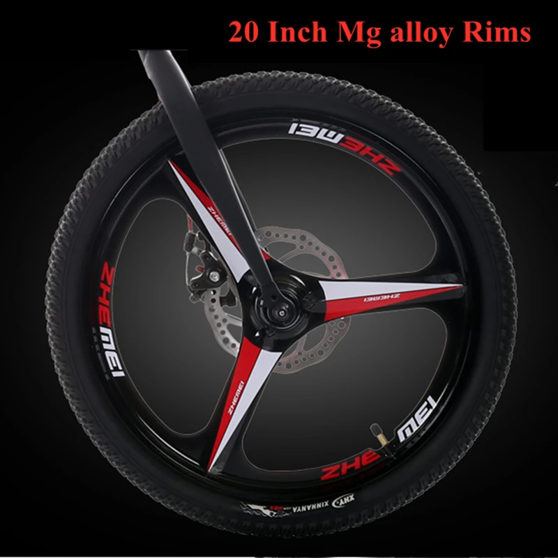 20 дюймов дисковый тормоз велосипедный портативный складной велосипед из