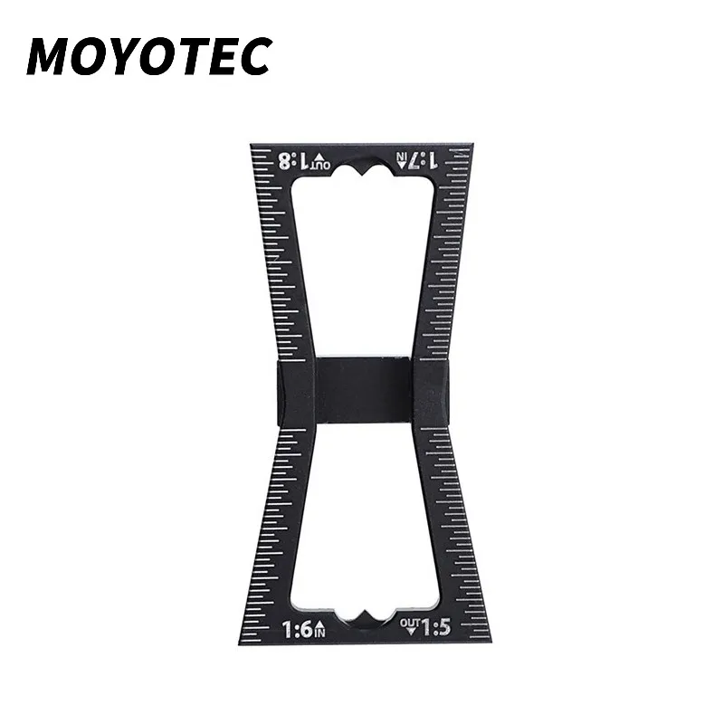 

MOYOTEC Woodworking Tools Dovetail Jig Template Carpenter Hand Marker Guide Tools Wood Joint Gauge with Scale Scribing Measuring