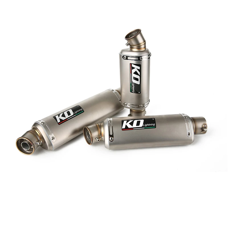 

Universal 51mm Inner Exhaust Muffler Pipe Motorcycle Stainless Steel Escape with Removable DB Killer Silencers 310 370 440mm