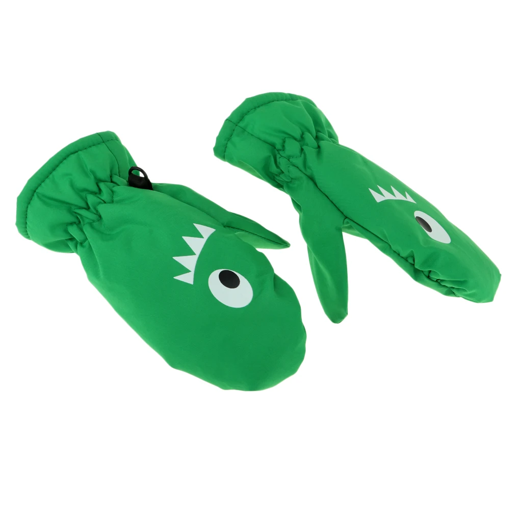 Детские варежки водонепроницаемые противоскользящие зимние лыжные перчатки