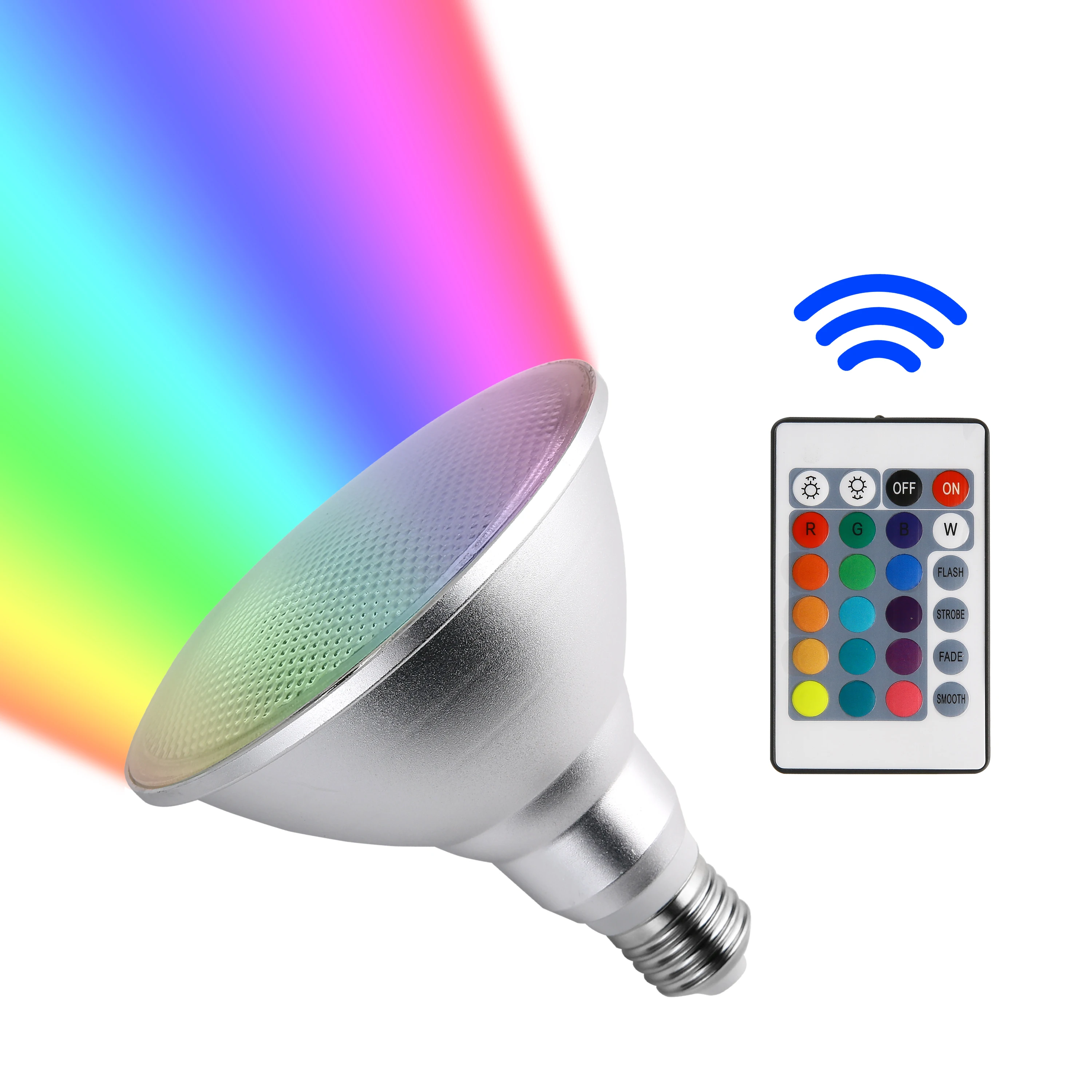 PAR30 Точечный светильник с регулируемой яркостью 16 цветов ИК пультом