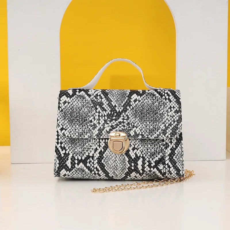 

Womens Handbags 2021 New Portable One Shoulder Slung Fashion Practical Women's Snake Chain Bag Purses
