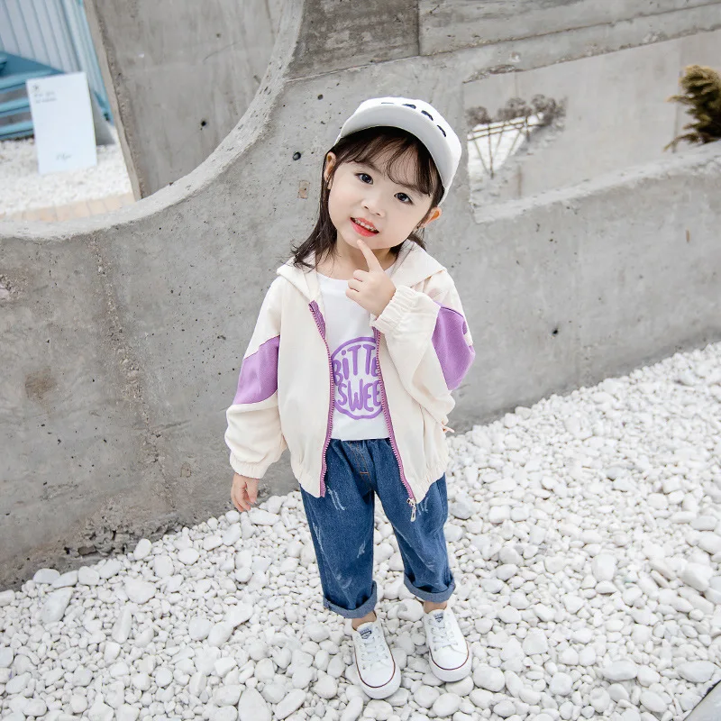 Детский костюм Сезон весна-осень Подходящий жакет на молнии в Корейском стиле