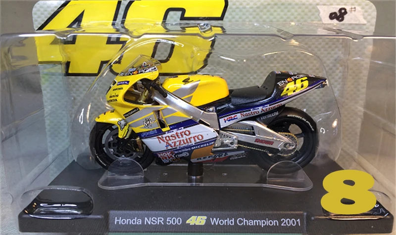 8 1:18 Apulia Yamaha Honda 11 см литье под давлением сплав мотоцикла статический дисплей модели автомобилей вентиляторы Favorit коллекция детей Рождественский подарок - Цвет: 8