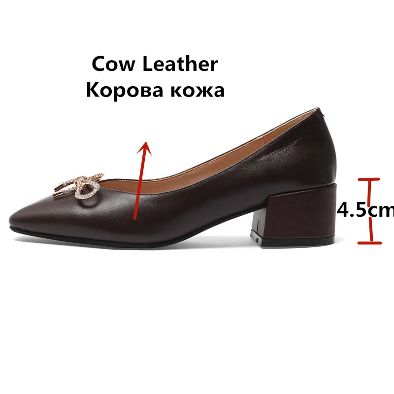 FEDONAS/женские туфли из натуральной кожи с закрытым носком Топ 2021 года