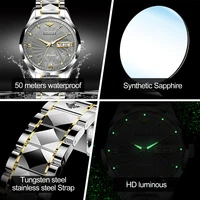 Men Mechanical Wristwatch Luxury Classic Automatic Men Top Brand OUPINKE Sapphire Diamond Luminous Reloj Hombres