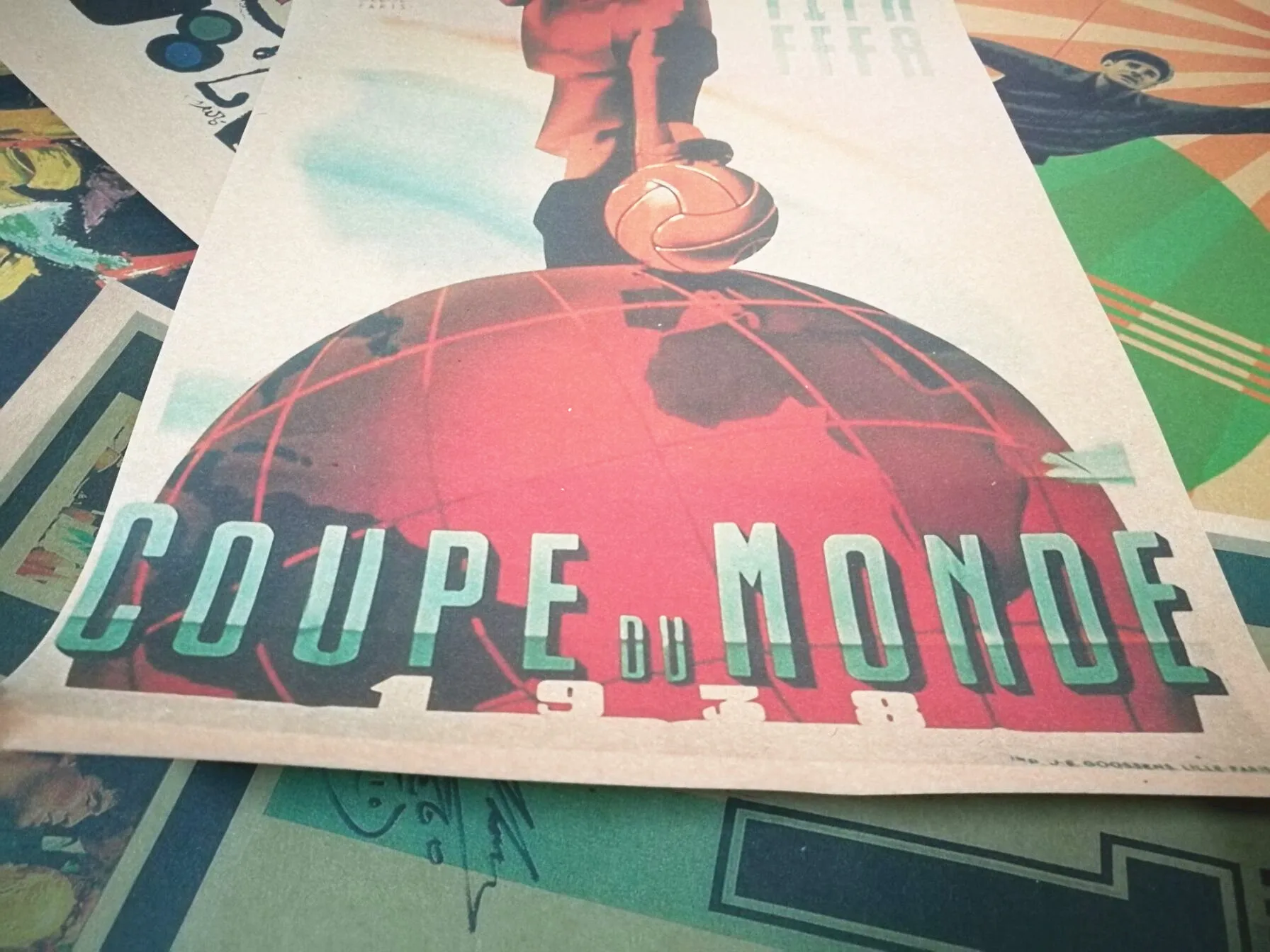 Чемпионат Швейцарии 1954 спортивный ретро-постер из крафт-бумаги для футбола