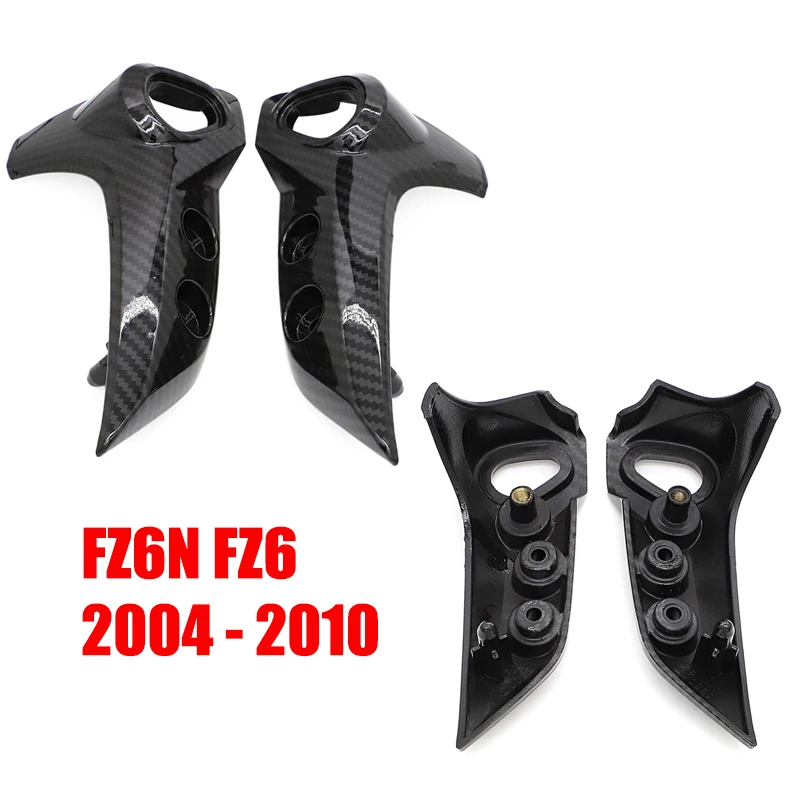 

FZ6N FZ6 2007-2009 углеродная черная пластиковая фара боковой кронштейн держатель рамка для Yamaha FZ6-N 2007 2008 2009