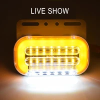 4pcs 24v 24 led waterproof constant truck trailer light guide side marker lamp waterproof durable universal car lamp accessories