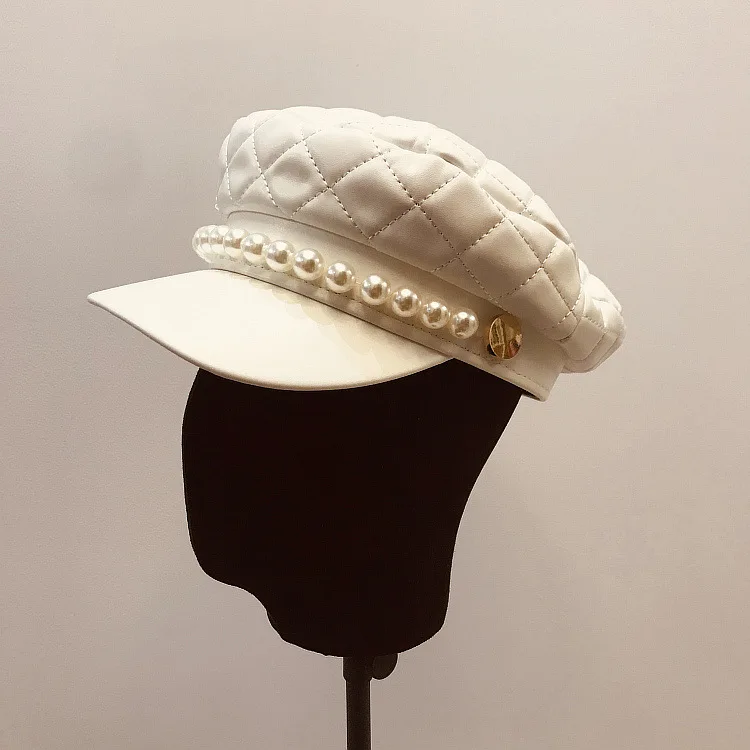 01911 luyanxuan pearl pu искусственная кожа с золотыми кнопками модная сетчатая Дамская