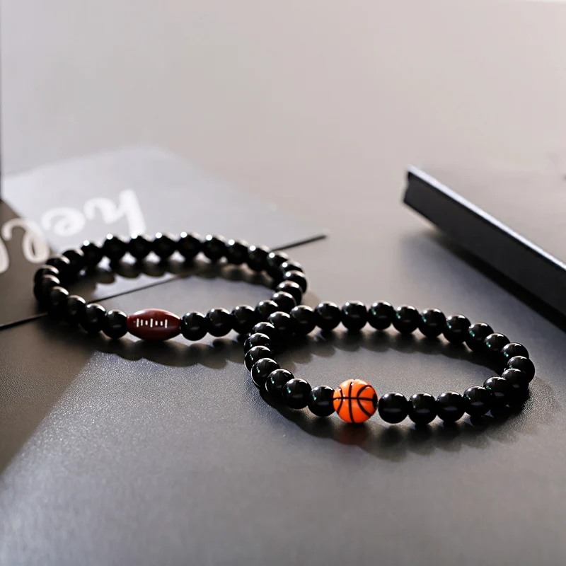2019 Charm Basketball Beads Bracelet Men Homme Classical Natural Stone Women Jewelry Pulseras | Украшения и аксессуары