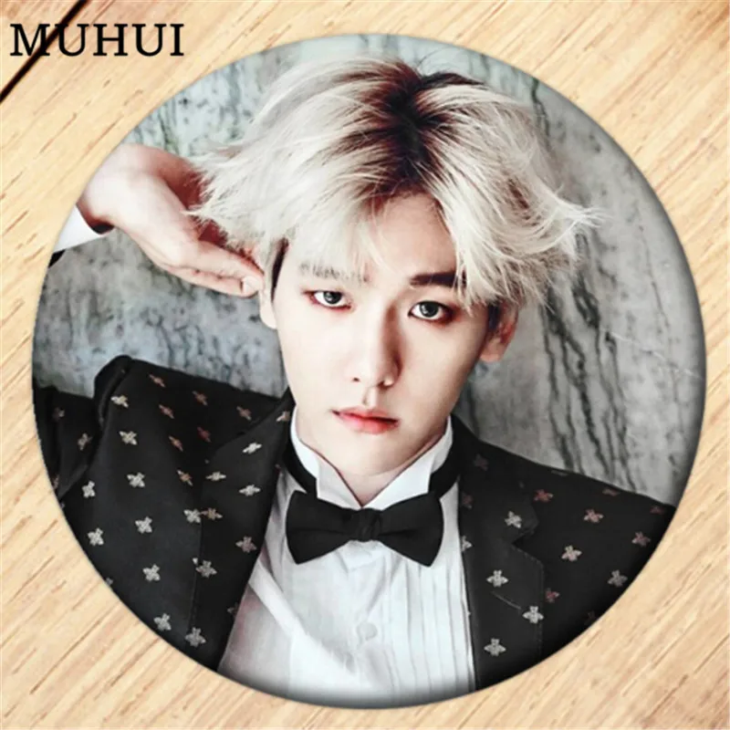 Бесплатная доставка Kpop EXO CHANYEOL BAEKHYUN Брошь булавка для девочек Значки одежды