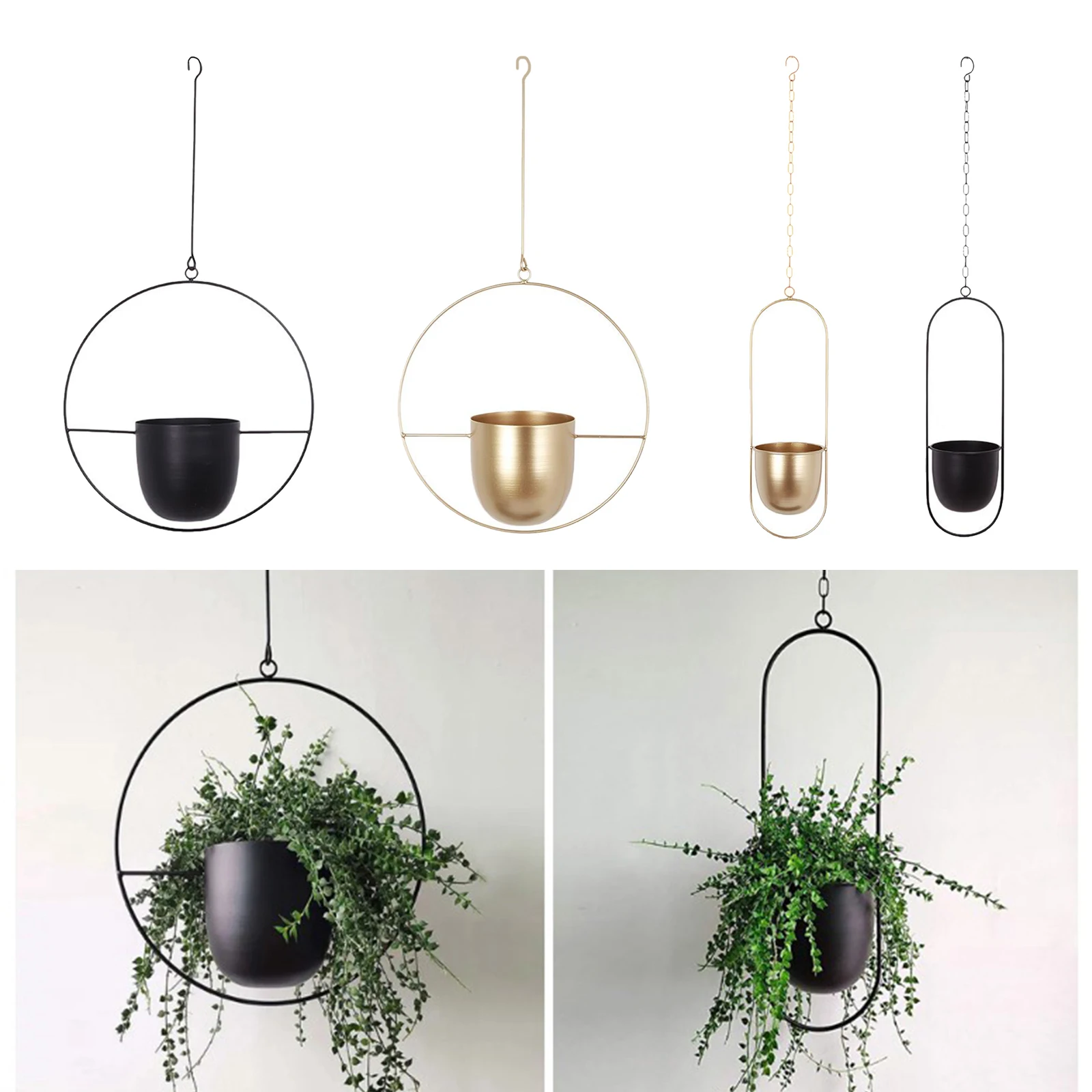 

NORDIC CREATIVE HANGING PLANTER BASKET WALL CEILING POT DECOR BEDROOM PATIO