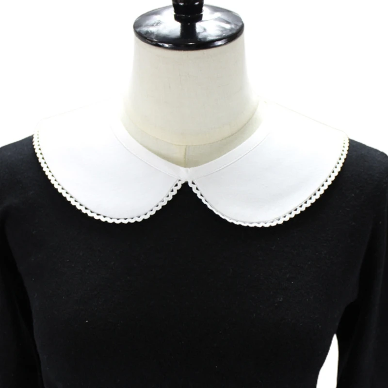 

Vintage White Lapel Faux False Lapel Collar Detachable Shirt Blouse Necklace Choker Elegant Lace Trim Decorative Shawl A20 21