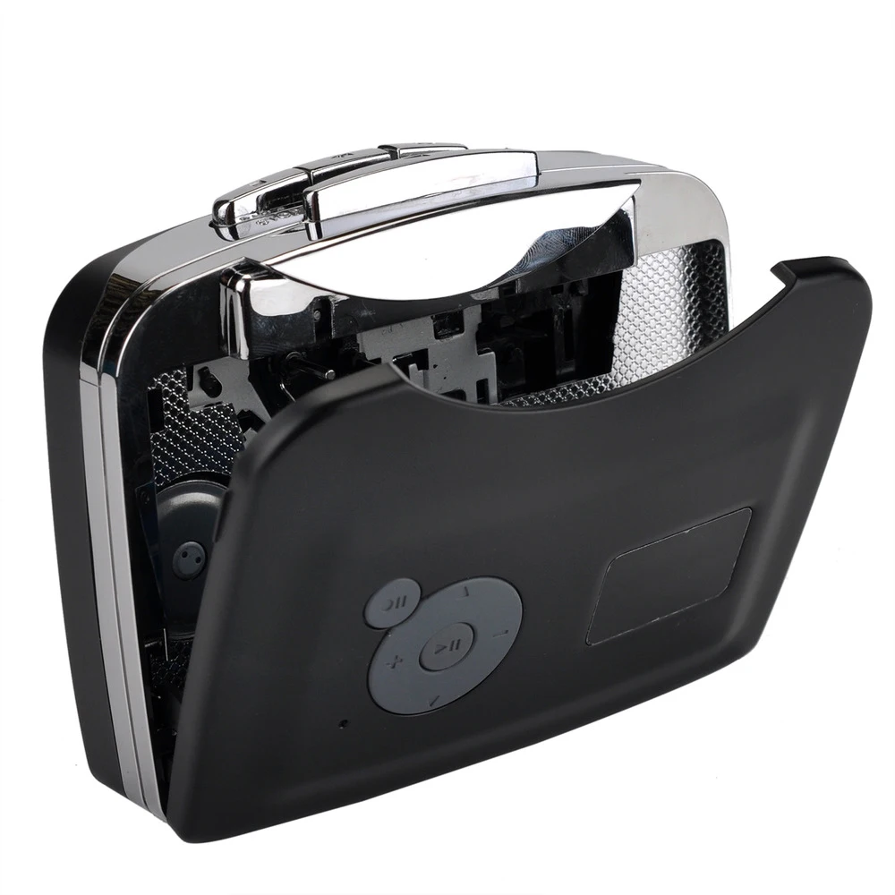 

Portable Audio Tape Converter Cassette Player with Headphones Tapes to MP3 Format No PC Required