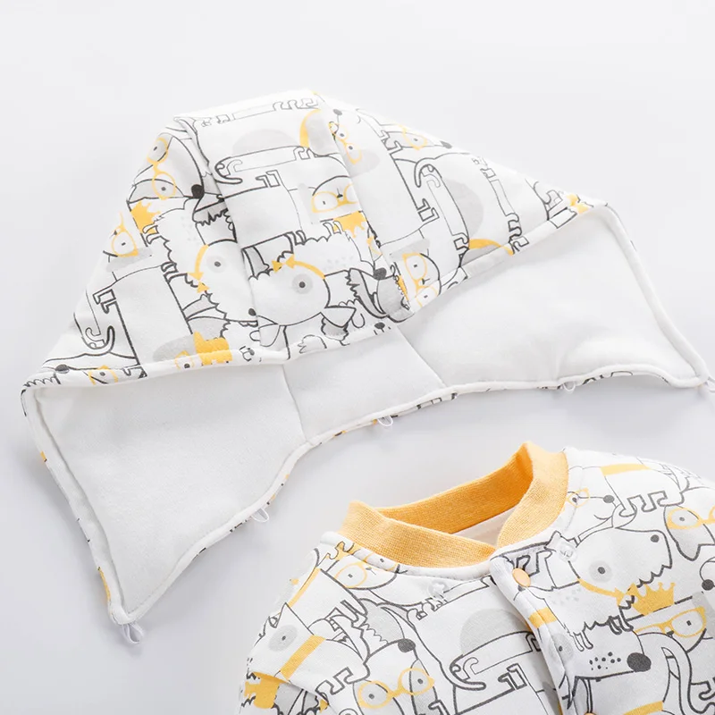 Комбинезон детский pudcoco унисекс хлопок размер: 3 m/6м/9 m/12м/18 m/24м 2 цвета |