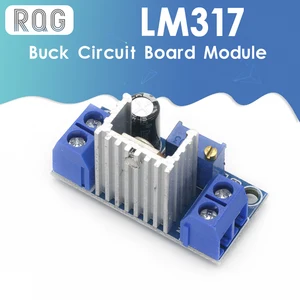 LM317 DC-DC преобразователь понижающий модуль печатной платы линейный регулятор LM317 регулируемый регулятор напряжения источник питания