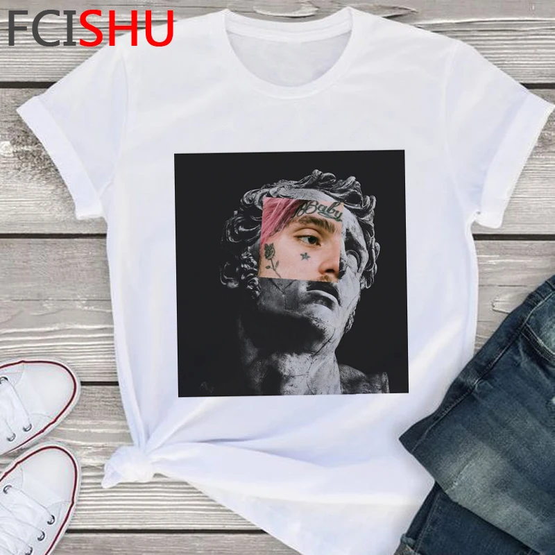 Футболка унисекс с принтом Lil Peep Graphic смешная мультяшная рубашка в стиле хип хоп