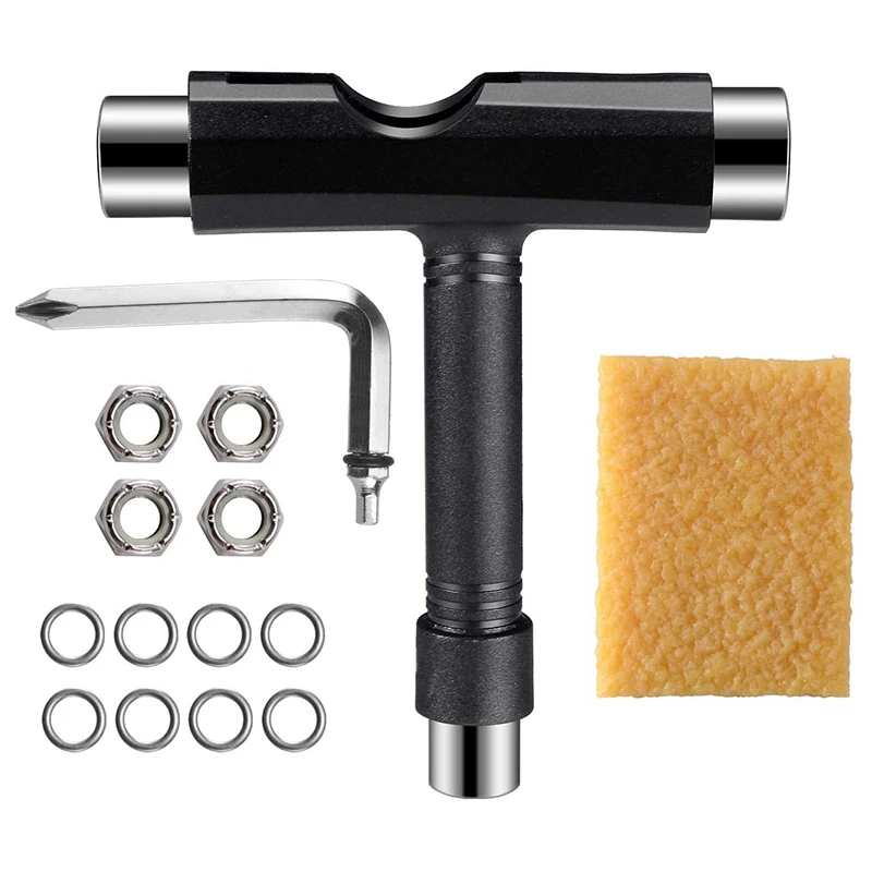 

Skateboard Repair Tools Kit Multifunctional Skateboards Wrench T-Shape Roller Skate Wrench