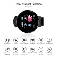 luxury d18 smart wristband watch women bracelet heart rate gps bluetooth ip67 sports watches blood pressure band pk d13 d20 y68
