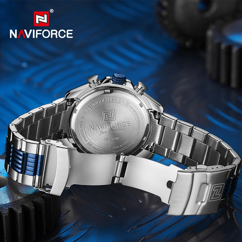 Новинка 2020 мужские часы NAVIFORCE Топ бренд роскошные Бизнес Кварцевые наручные