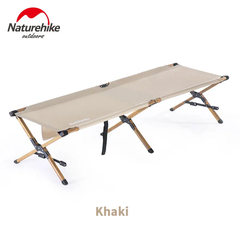 

Naturehike New Outdoor Folding Table Chairs Camping cot Wood Grain Aluminum Alloy Portable Fishing Chair Camping furniture