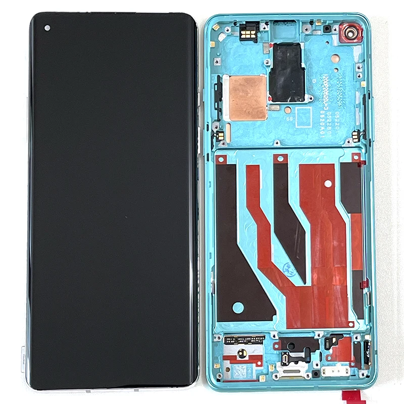 M & Sen-pantalla LCD Amoled Original de 6,55 pulgadas para m&oacute;vil, marco de pantalla + digitalizador de Panel t&aacute;ctil para OnePlus 8 One Plus 8, 1 + 8 1 + 8 IN2013 IN2017-2