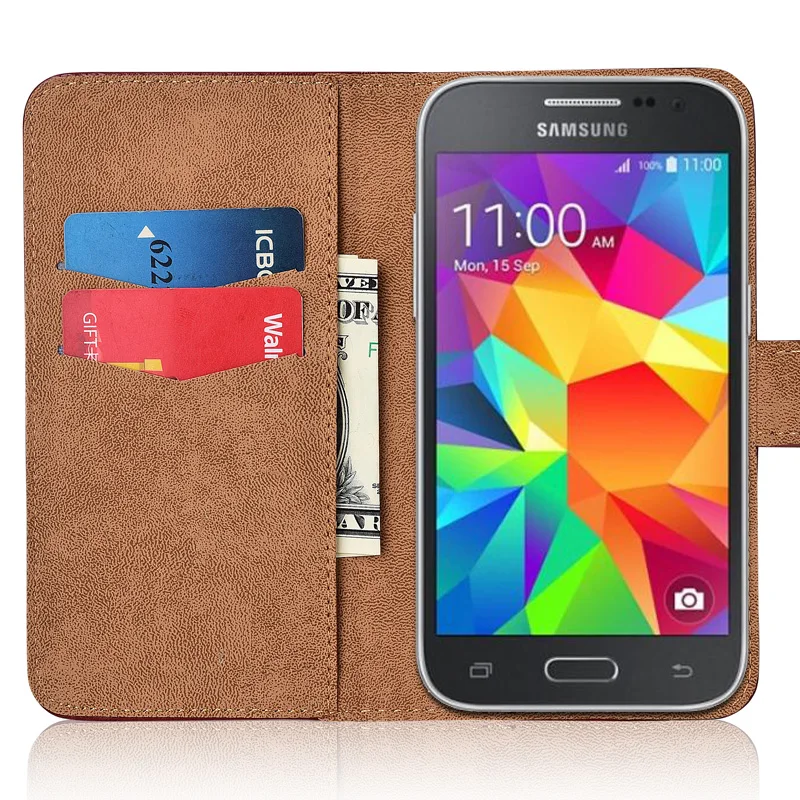 Для Samsung Core Prime VE Чехол кошелек Флип кожаный чехол для Para на G360 G361 SM-G361H SM-G360H Капа |
