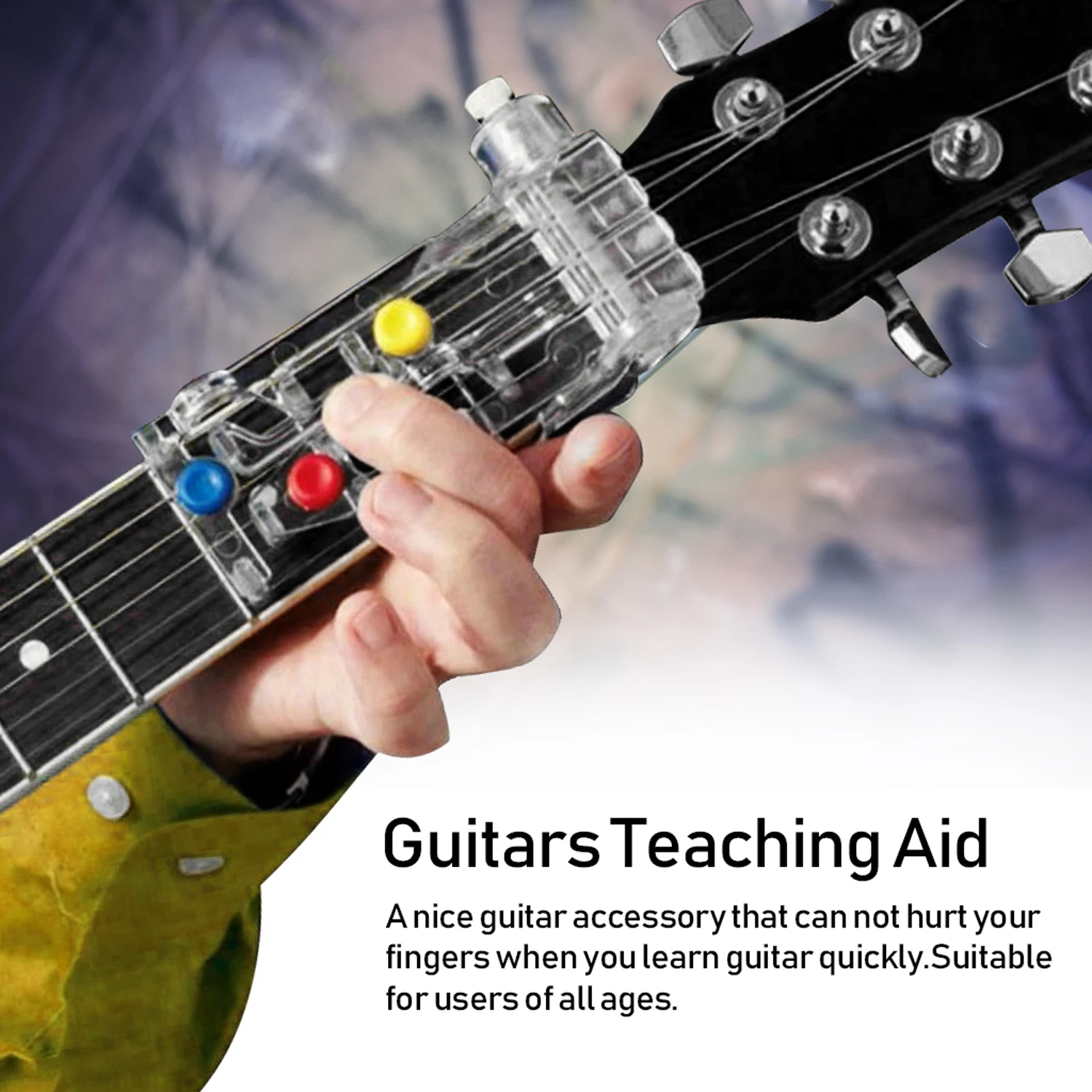 

Guitar Learning System Guitars Teaching Aid ABS Pain-proof Guitar Accessories Musical Instrument Accessory