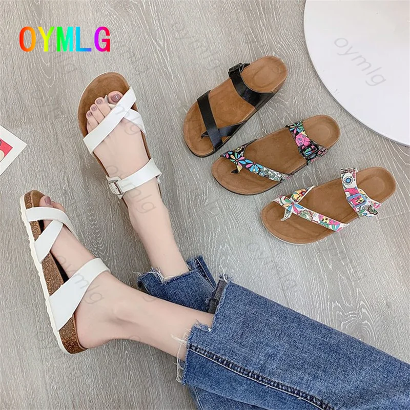 

Женские шлепанцы на каблуке, летняя пляжная обувь большого размера на толстой подошве