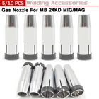 510 шт. 24 кд газовая насадка из чистой меди евро коническая насадка для крышки насадки для MB 24 кд MIGMAG сварочная горелка 250 А