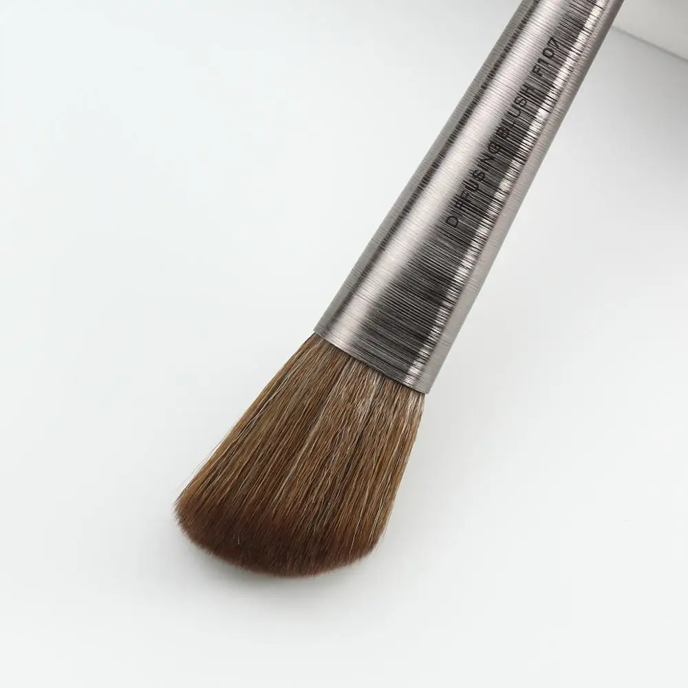 Кисти для макияжа из матового металла и синтетических волос F105 F107 F109 E205 E210 E209 L301