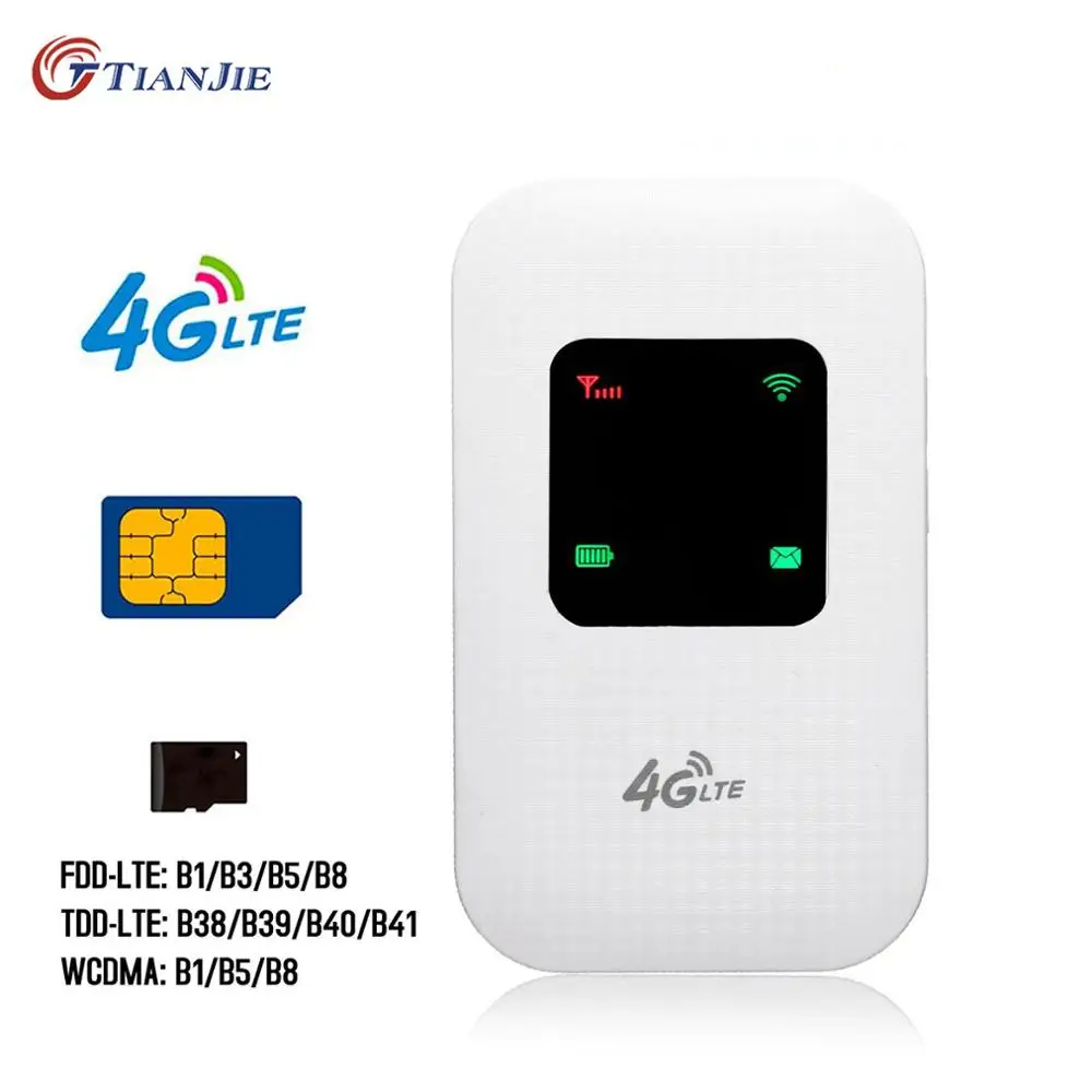 Wi Fi роутер TianJie 150 Мбит/с 2 4 ГГц 4G Lte|3G/4G роутеры| |