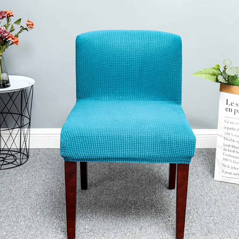 

Solid Color Soft Polar Fleece Chair Cover Elastic Chair Cover Four Seasons Universal Conjoined body Seat Cover Home Textile