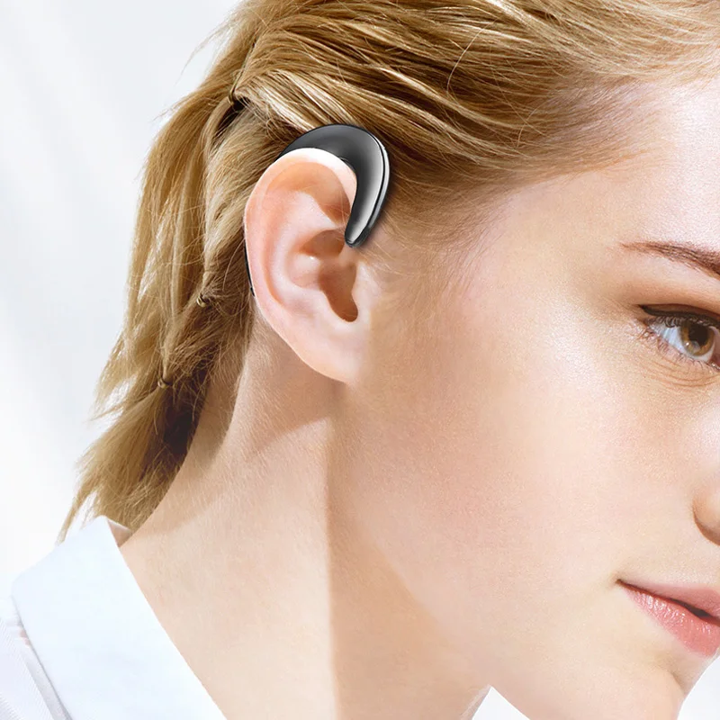 Костная проводимость наушники Bluetooth TWS беспроводные наушники над ухом для спорта с микрофоном, удобные в ношении.