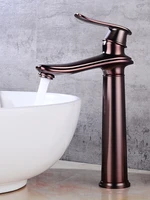 antique bronze bathroom basin solid brass faucet sink mixer hot cold single handle deck mounted lavatory crane water tap gold