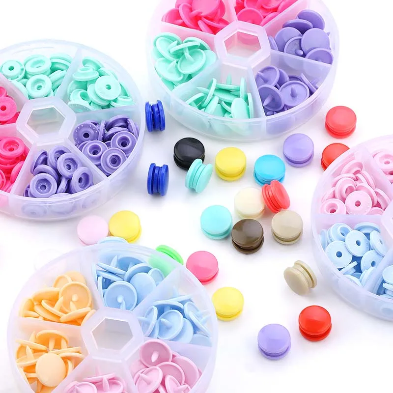 45 шт./компл. экологически чистые кнопки из ткани пластиковые защелки самодельные