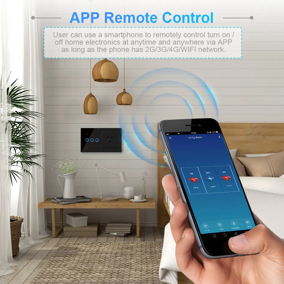Tuya Smart переключатель Wi Fi светильник сенсорный экран умный дом 146 штепсельная