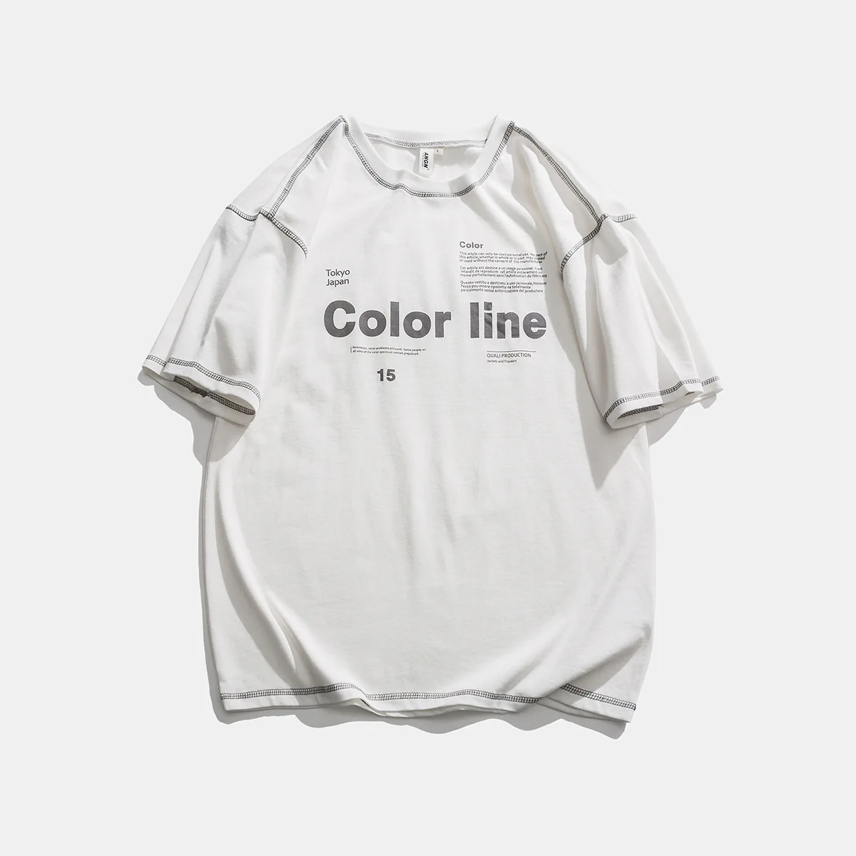 

Футболка мужская составного кроя в стиле хип-хоп, уличная одежда в стиле пэчворк, винтажная рубашка с японским принтом надписи в стиле Харад...