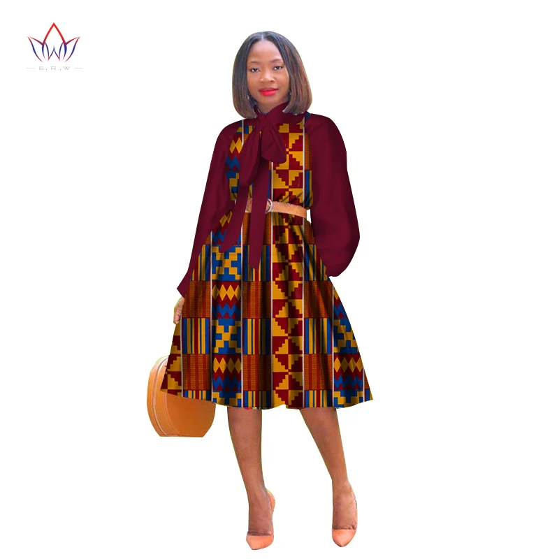 Красивые женские костюмы новый комплект из топа и юбки в африканском стиле с