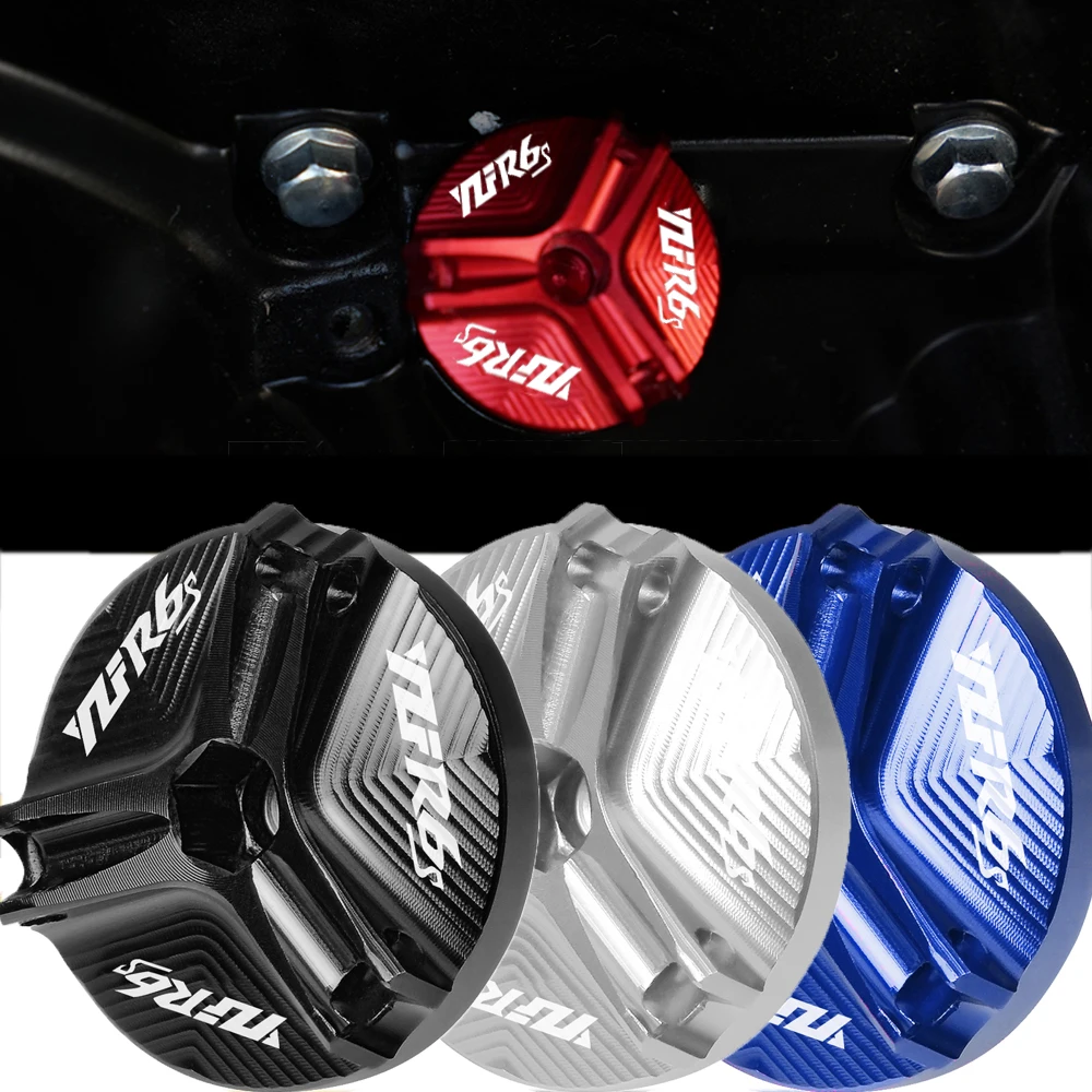 Motorcycle Engine Oil Filler Cap Drain Sump Plug Bolt Cover Screw For Yamaha YZF-R6S YZF R6S YZFR6S 2006-2010 2009 2008 2007 | Автомобили