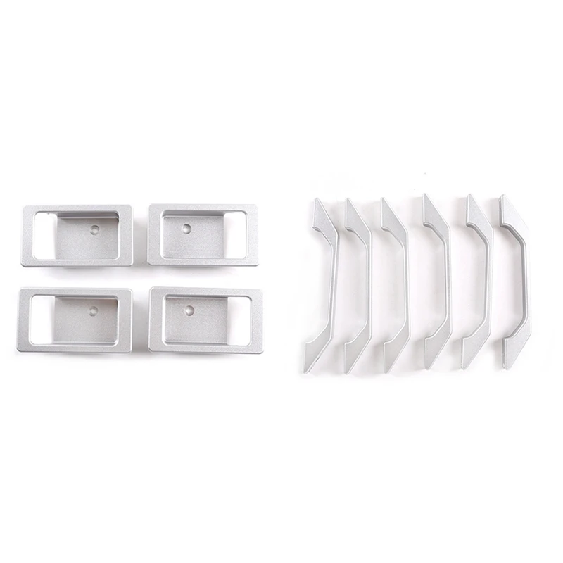 

Car Inside Door Bowl Decoration Cover with Car Roof Grab Handle Trim for Land Rover Defender 110 130 2004-2018